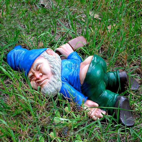 Handmade Drunken Dwarf Garden Gnome